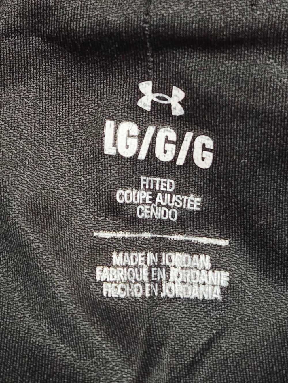 EUC Under Armour Women's Black Running Shorts Built-In Panties Fitted Large Poly - Picture 6 of 13